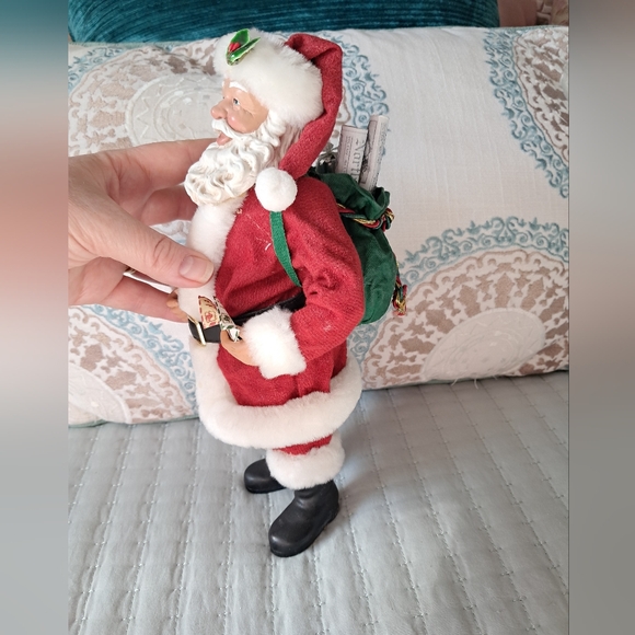 Vintage Santa Claus 1998 Composite 1960s Style Collectible 10" Holiday Figurine - Picture 7 of 14